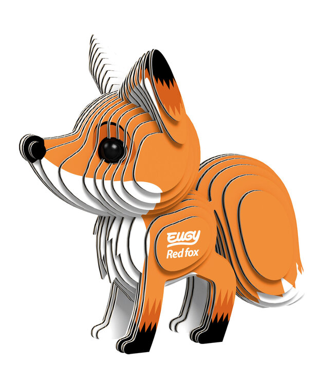 Eugy | 3D Cardboard Model Kit | Forest Life | Rode Vos | 6+