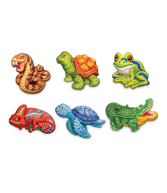 4M | Creatief | Gips Gieten en Verven | Reptielen en Amfibieën | 5+