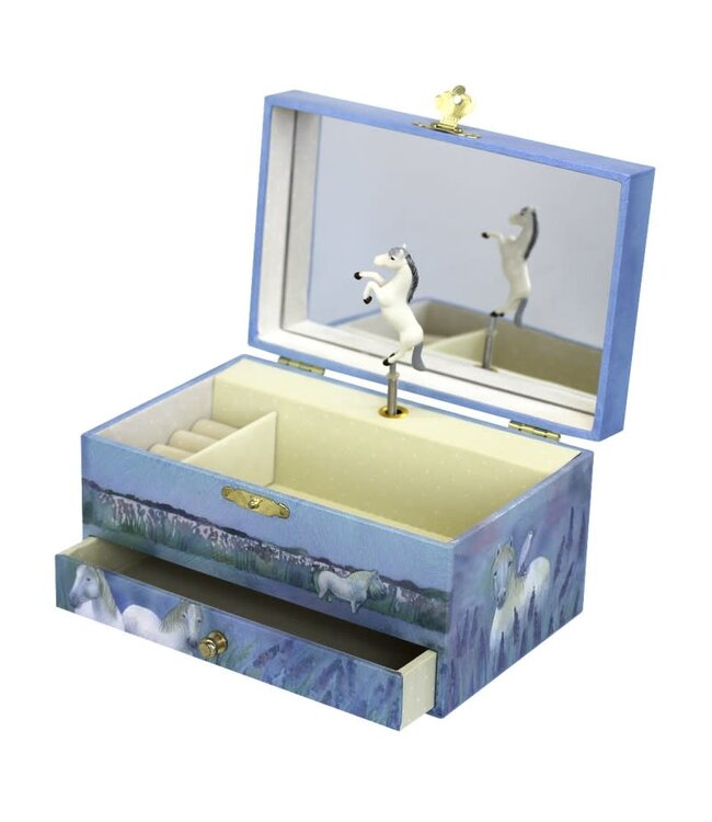 Trousselier | Musical Jewellery Box | Horses Camargue | Schubert | Lullaby