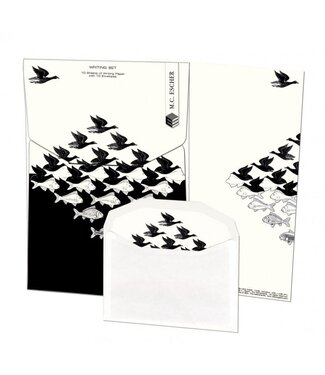 Bekking & Blitz Bekking & Blitz | Briefpapier met Enveloppen | M.C. Escher | Lucht en water