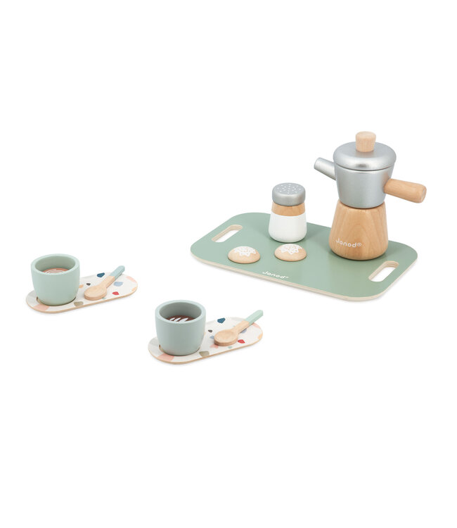 Janod | in de Keuken | Koffieset | De Mokkapot | 13 delig | 3+