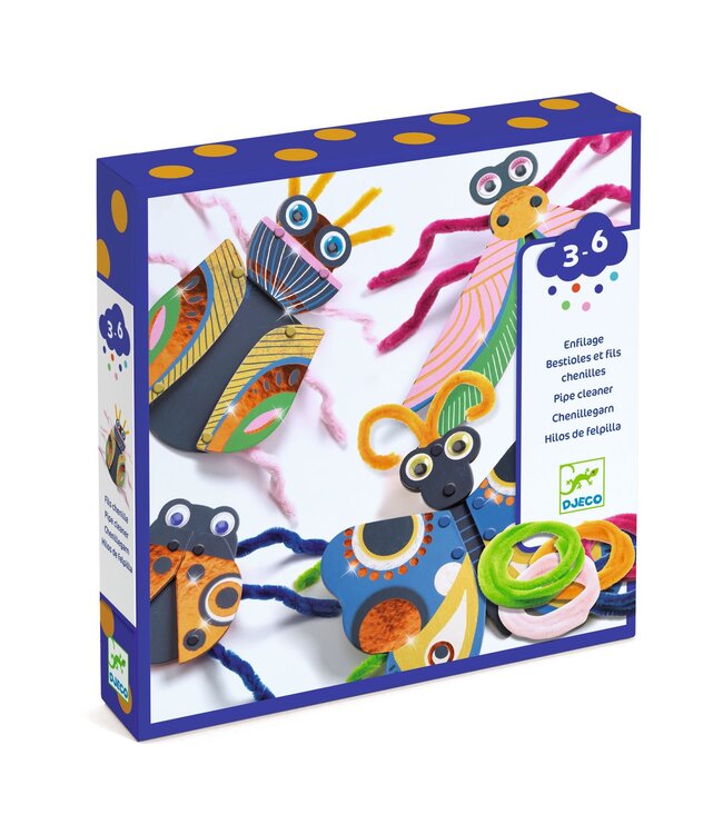 Djeco | Pipe Cleaner | Chenille | Yarn Bugs | 3 - 6 jaar