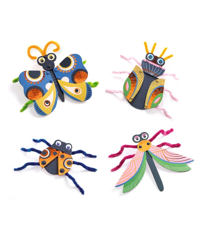 Djeco | Pipe Cleaner | Chenille | Yarn Bugs | 3 - 6 jaar