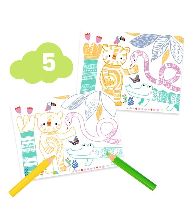 Djeco | 6 creatieve activiteiten | the Mouse and his Friends | +18 maanden