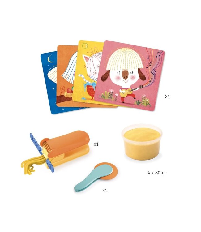 Djeco | Speeldeeg | Curls and Straight Hair | 3-6 jaar