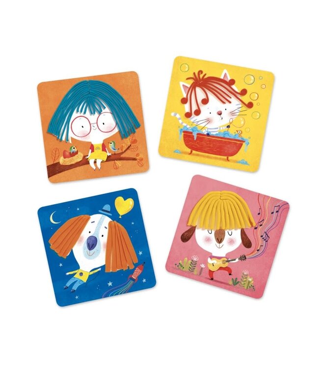 Djeco | Speeldeeg | Curls and Straight Hair | 3-6 jaar