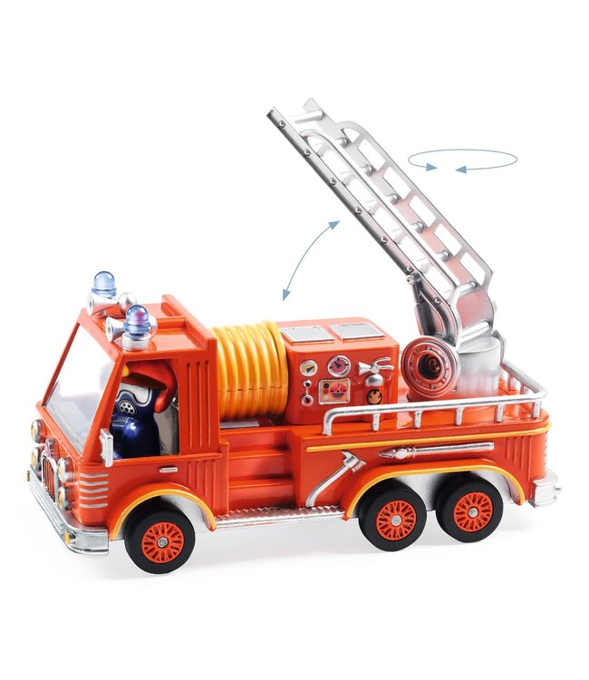 Djeco | Crazy Motors | Metalen Auto | Captain Fire | 11,5 cm | 3+