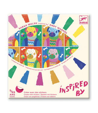 Djeco Djeco | Create with Stickers | Inspired by | Andy Warhol | 5 - 99 jaar