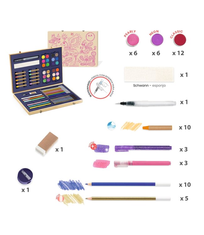 Djeco | Sparkling box of Colours | 60 delig | 6+