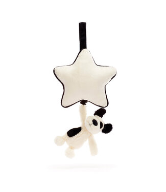 Jellycat Jellycat | Musical Pull | Bashful Puppy | Black & Cream | 30 cm | 0+