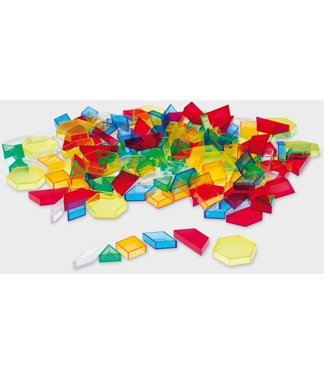 Tickit | Translucent Hollow Pattern Blocks | 180 pieces | 3+