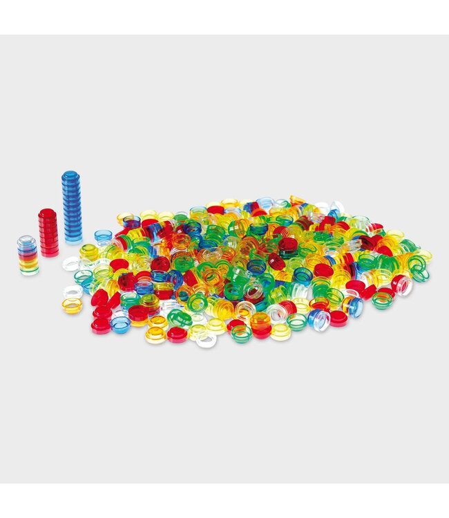 Tickit | Translucent Stackable Counters | 500 pieces | 3+