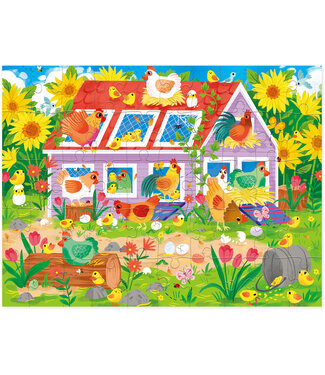 Crocodile Creek Crocodile Creek | Shaped Puzzle | Chicken Coop | 50 stukjes | 5+