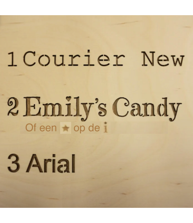 Houtlokael Nachtlampje met Eigen Naam |  Op Straat