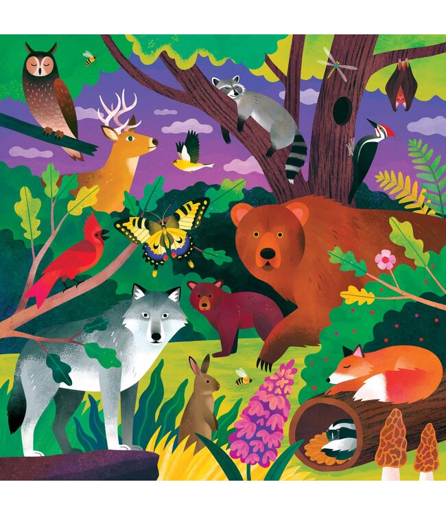 Mudpuppy | Glow in the Dark Puzzle | Forest Illuminated | 51 x 51 cm | 500 pieces | 8+