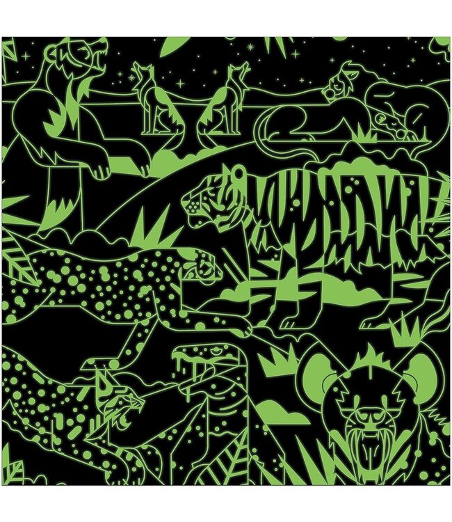 Mudpuppy | Glow in the Dark Puzzle | Predators Illuminated | 51 x 51 cm | 500 pieces | 8+