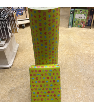 Afhalen | Cadeaupapier | Blue Moon | Uitverkoop | 50 cm breed | Circa 125 meter op de Rol