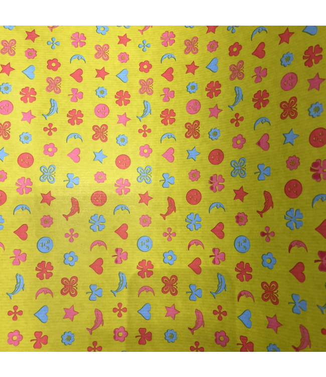 Afhalen | Cadeaupapier | Blue Moon | Uitverkoop | 50 cm breed | Circa 125 meter op de Rol