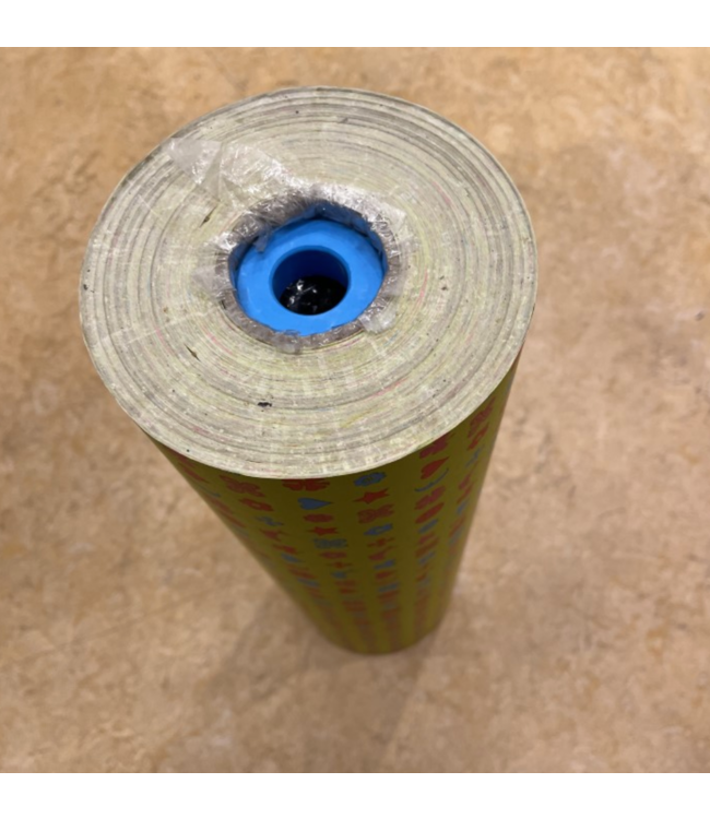 Afhalen | Cadeaupapier | Blue Moon | Uitverkoop | 50 cm breed | Circa 125 meter op de Rol