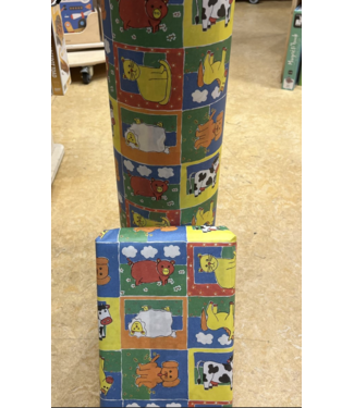 Afhalen | Cadeaupapier | Boerderij | Uitverkoop | 50 cm breed | Circa 125 meter op de Rol