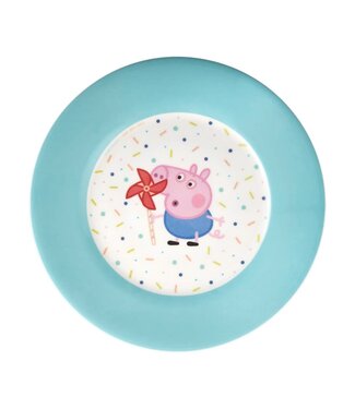 Petit Jour Petit Jour Paris | Peppa Pig | Bord 18 cm | Blauw | 2+