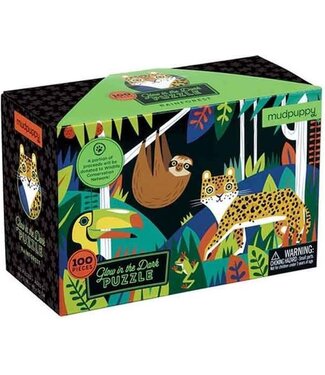 Mudpuppy Mudpuppy | Puzzle | Glow in Dark | Rainforest | 100 stukjes | 5+