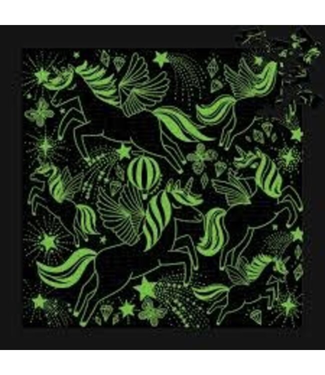 Mudpuppy | Glow in the Dark Puzzle | Unicorns Illuminated | 300 pcs | 7+