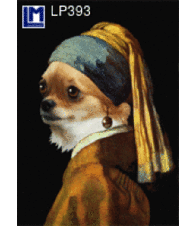 Lenticulaire Kaart Bewegend | Vermeer | Hond met de Parel | Knipoog