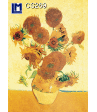 Lenticulaire Kaart Bewegend | van Gogh | Vaas met vijftien Zonnebloemen