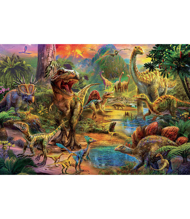 Educa | Puzzle | Land of dinosaurs | 68 x 48 cm | 1000 stukjes