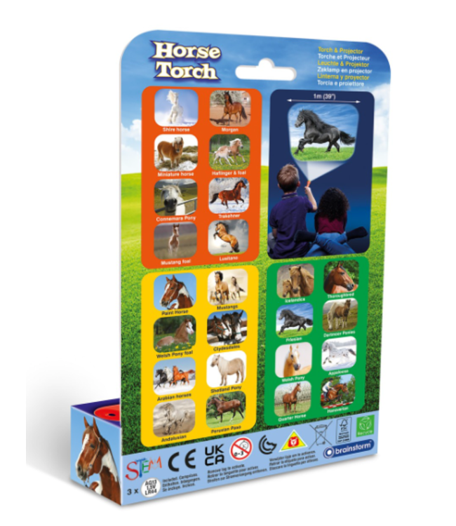 Brainstorm Toys | Zaklamp Projector | Torch & Projector | Horse | 3+
