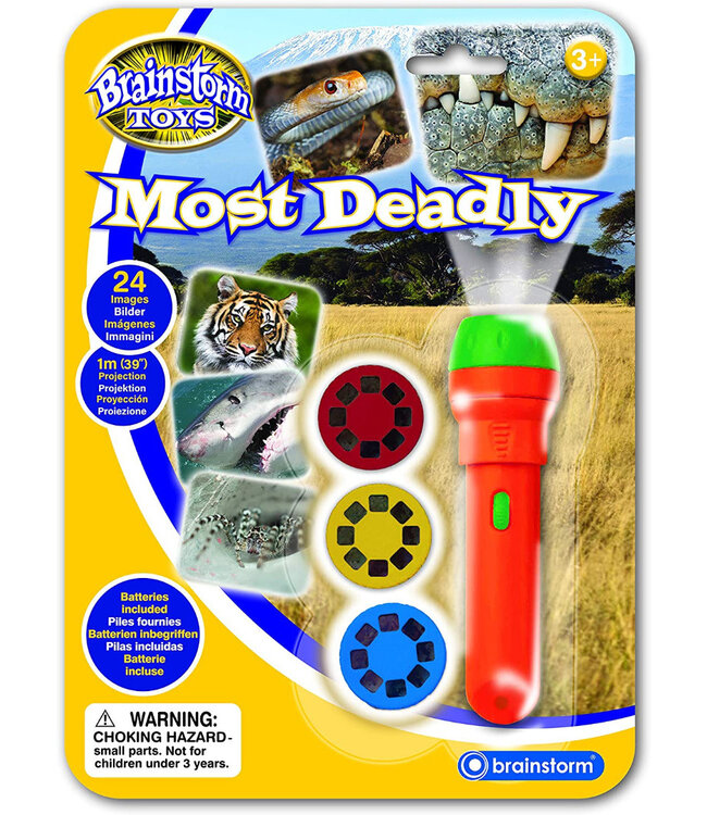 Brainstorm Toys | Zaklamp Projector | Torch & Projector | Most Deadly | 3+