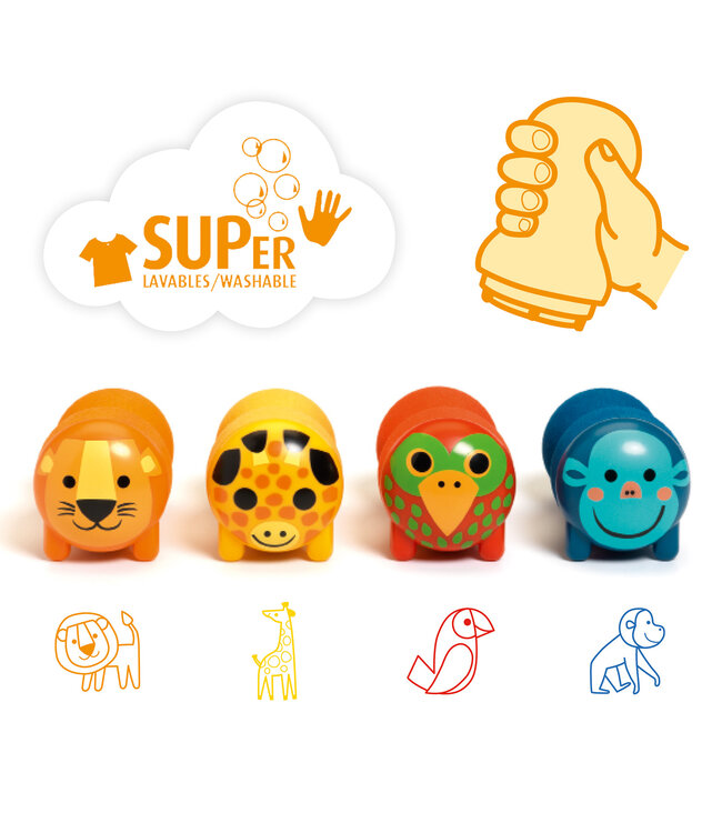 Djeco | Stempels | Dieren op de Savanne | +18 mnd