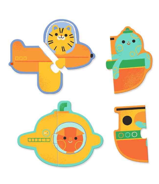 Djeco | Puzzel Duo | Voertuigen | 20 delig | 2+