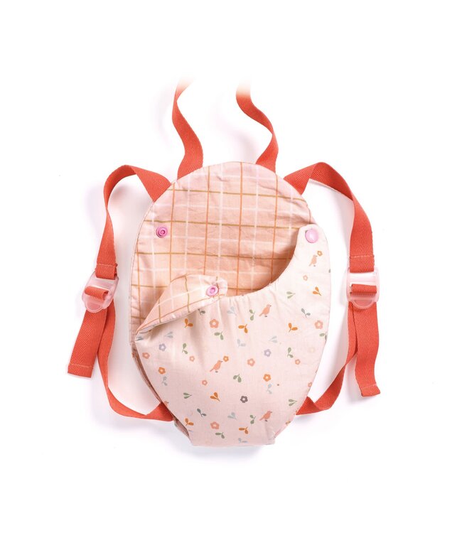Djeco | Pomeo Poppen Collectie | Babydraagzak | Lavender | 3+