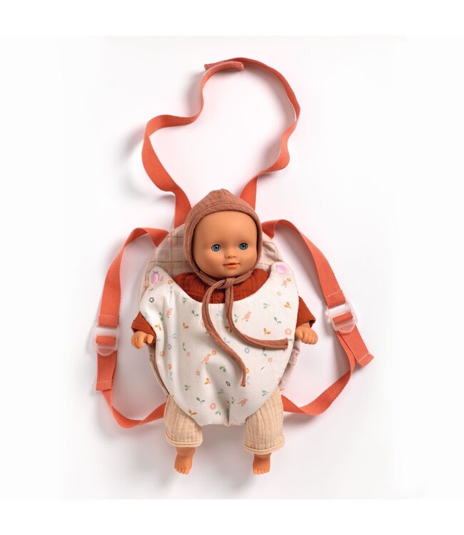 Djeco | Pomea Poppen Collectie | Babydraagzak | Lavender | 3+