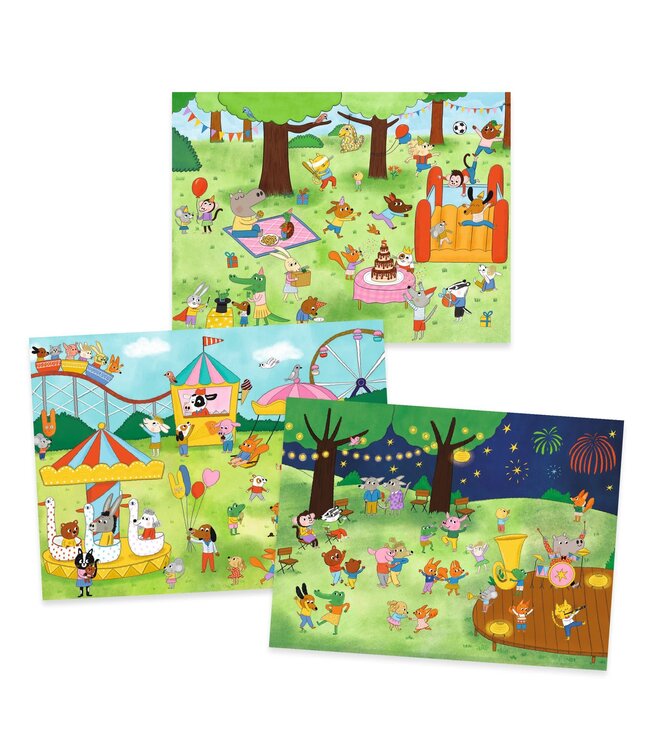 Djeco | Rub on Transferstickers | Het is feest! | 5 - 8 jaar