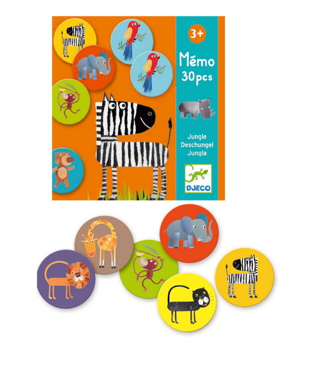 Djeco | Memo | Jungle | 30 stuks | 3+