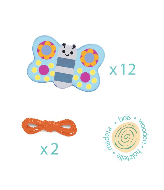 Djeco| Houten Kralen | 14 delig | FilaMum  | 2+