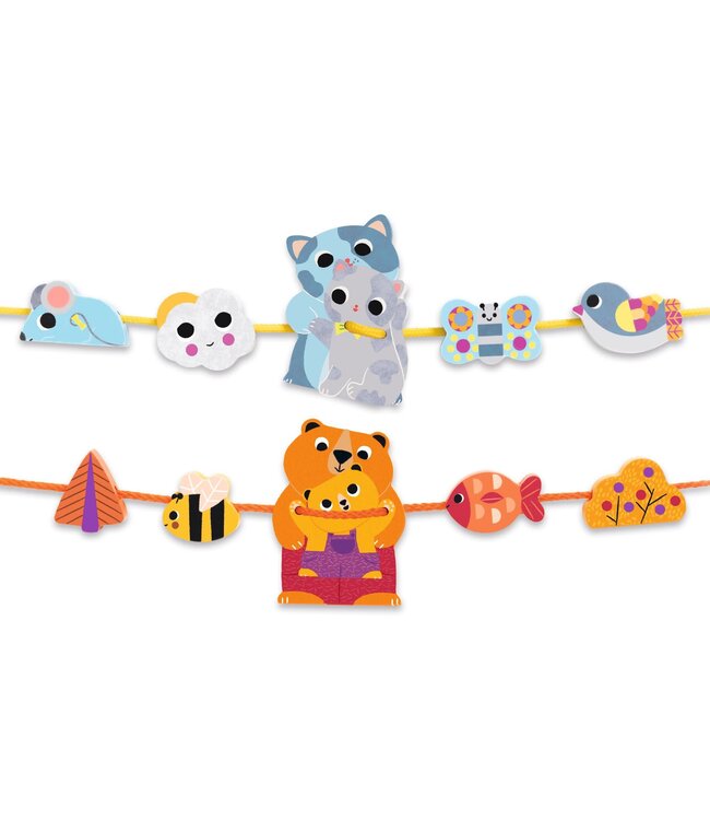 Djeco| Houten Kralen | 14 delig | FilaMum  | 2+