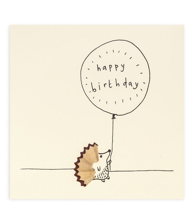 Pencil Shavings Cards by Ruth Jackson | Birthday Hedgehog
