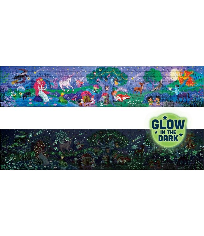 Hape | Puzzle | Glow in the Dark | Magic Forest | 1,50 x 30 cm | 200 stukjes | 7+