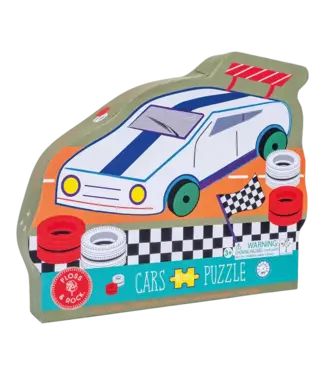 Floss & Rock Floss & Rock | Jigsaw Puzzle in Shaped Box | 40 delig | Cars | 3+