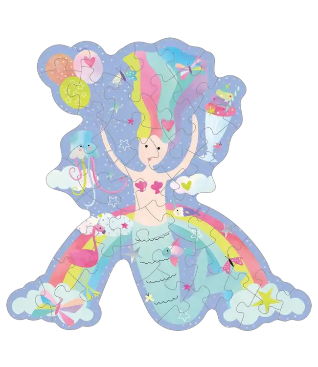 Floss & Rock | Jigsaw Puzzle in Shaped Box | 40 delig | Fantasy | 3+