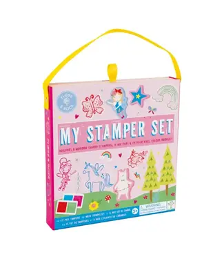 Floss & Rock Floss & Rock | My Stamper Set | 8 Wooden Stamps | Rainbow Fairy | 3+
