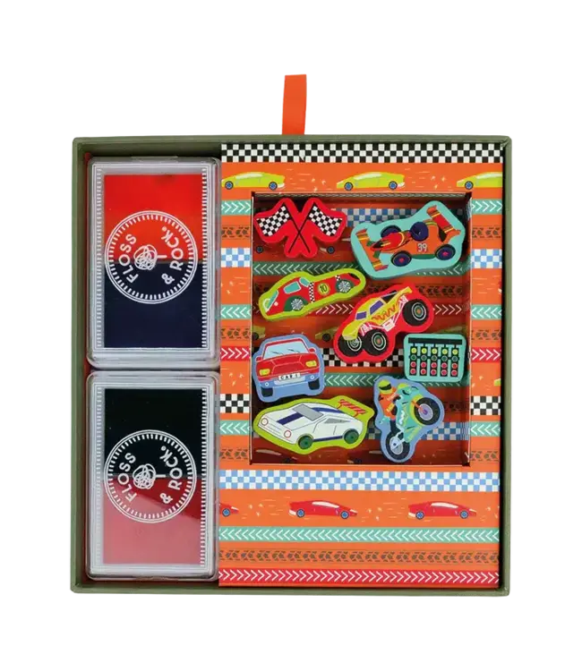 Floss & Rock | My Stamper Set | 8 Wooden Stamps | Cars | 3+