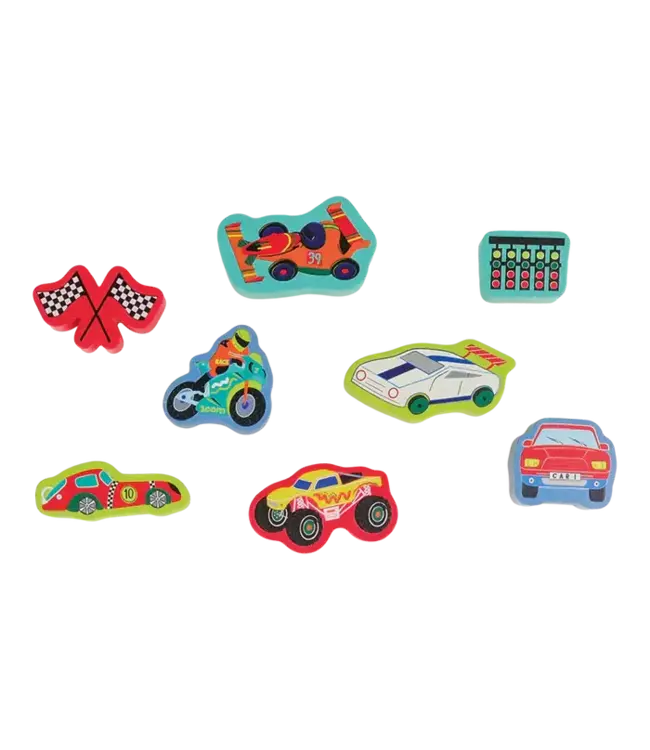 Floss & Rock | My Stamper Set | 8 Wooden Stamps | Cars | 3+