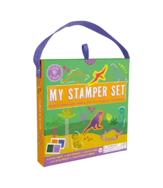 Floss & Rock Floss & Rock | My Stamper Set | 8 Wooden Stamps | Dino | 3+