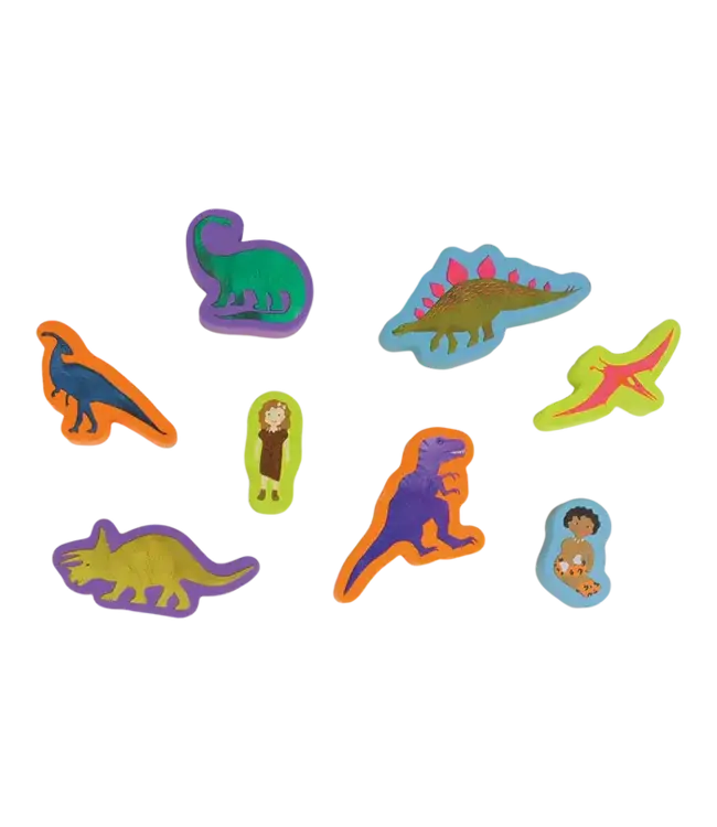 Floss & Rock | My Stamper Set | 8 Wooden Stamps | Dino | 3+