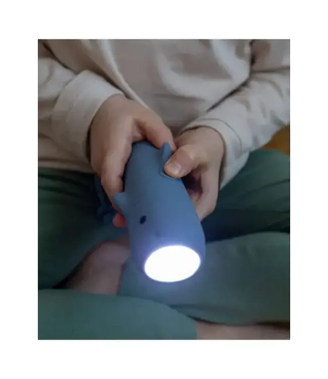 Rabbit & Friends | Haai | Oplaadbare Zaklantaarn | Siliconen | 25cm | 2+